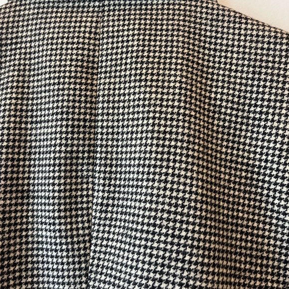 Vintage Wool Houndstooth Blazer British Wool Dark Academia Preppy women’s Size 8 - Picture 10 of 16